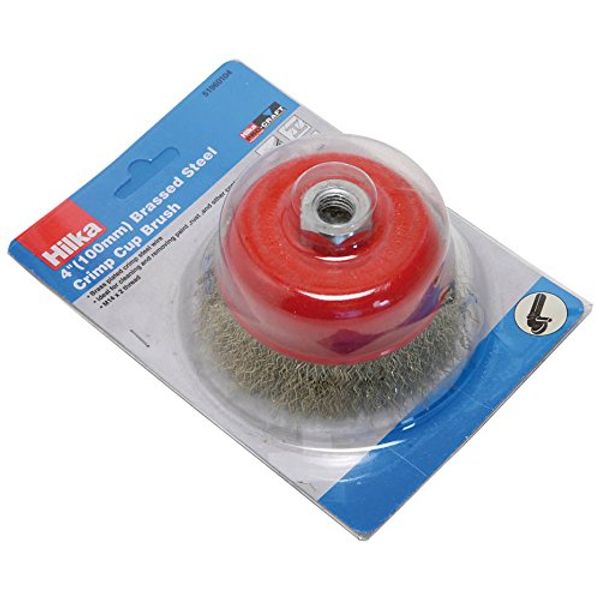 Hilka 51960104 Brassed Steel Crimp Cup Brush