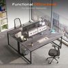 63 X 29.5 Inch Computer Desk with Deeper Desktop, Gaming Office Writing Work Des