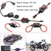Marine Toggle Switch 12v Switch Power Switch Battery Disconnect Switch/Inline Switch Direct Plug Power Switch 20A/12V-24V (LED is red)