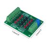 4 Bit Optocoupler Isolator Module,PLC Signal Level Voltage Converter Board Module (3.3V to 24V)