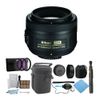Nikon AF-S DX NIKKOR 35mm f/1.8G Lens with Filter Kit and Accessory Bundle