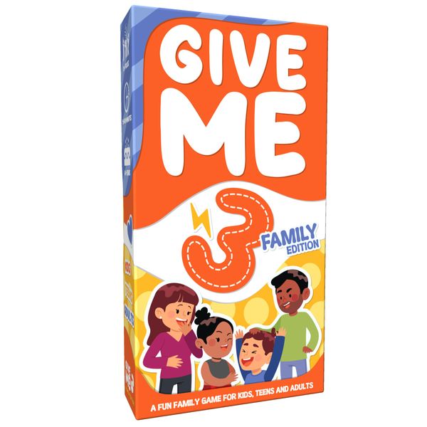 GIVE ME 3 Family - Award Winning Fast Paced and Hilarious Party Game | 10 Second Rule Card Game for Kids, Teens and Adults | Easy to Learn, 15-Minute Round | 2+ Players - Age 6+