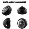 Cuhubyup 6.5 Inches Round Motorcycle LED Headlight with Brackets Assembly (White Light)