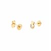 9ct Yellow Gold bear nacre Children's Earrings