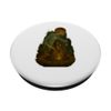 Wikinger Halloween Design mit Runenstein und Geisterkrieger PopSockets Klebender PopGrip