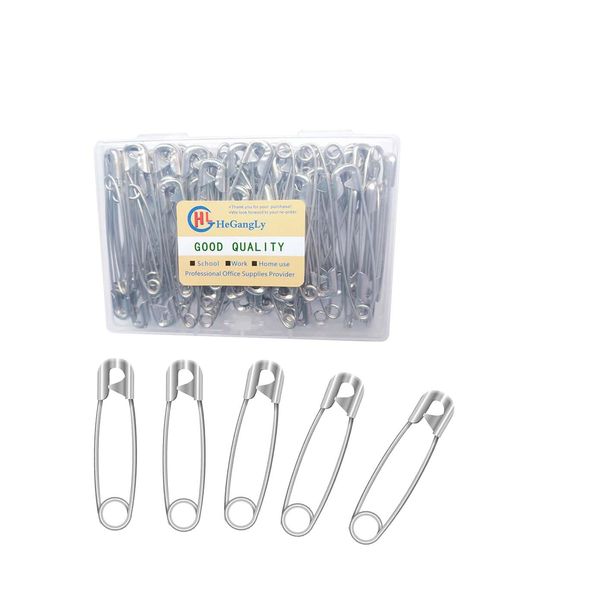 80Pcs Extra Large Safety Pins 2.2 inch (55mm) -Heavy Duty Large Safety Pins, Stainless Steel Safety Pins for Sewing,Baby Clothing, Diapers,Laundry,Decorations.