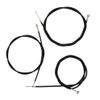 Universal Motorcycle Cable Kit Clutch Cable + Brake Cable + Throttle Cable Set