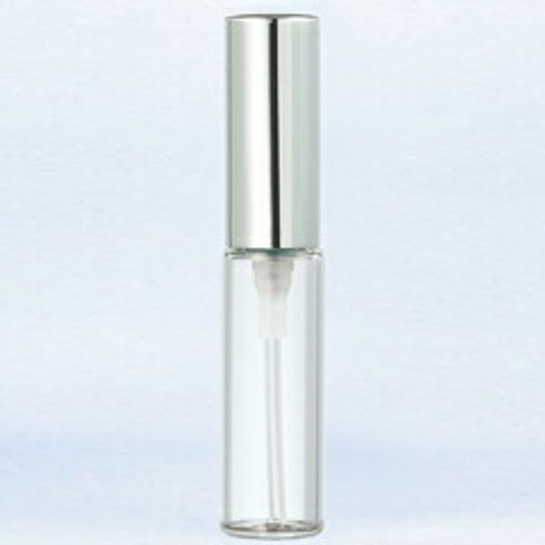 Yamada Atomizer Perfume Glass Atomizer Simple 5202 Clear Bottle/Cap Silver 4ml YAMADA ATOMIZER