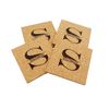 Personalized Coasters For Drinks, Set of 4 - Cork Coasters Square - Custom Coasters - Coasters Monogrammed