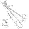 ASM® Nail Scissors - Long Handled Sharp Nail Clippers Cutters for Fingernail & Toenail Extra Long Thick Toe Nail Scissors Clippers Cutters Chiropody Podiatry Pouch