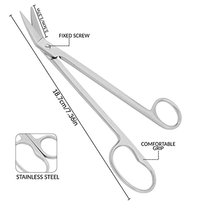 Extra Long Handled Angled Toe Nail Chiropody Podiatry - Steel Clippers 