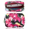 Charis HIGH FIVE Makeup Pouch, For iQOS3duo, Compatible with Hyper PloomX, Multiple Storage, Flower Pattern, Botanical Cosmetics, Black