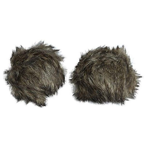 Rosewood Jolly Moggy Silverline Plush Fur Balls, Cat Toys, Pack of 2