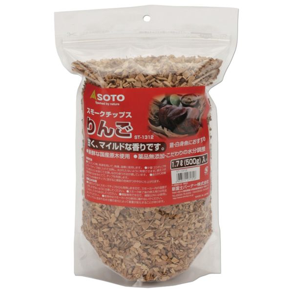 SOTO ST-1312 Smoke Chip Apple, 17.6 oz (500 g)