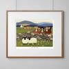 'Nag, Nag, Nag' Mounted Print by Thomas Joseph - Sheep Art