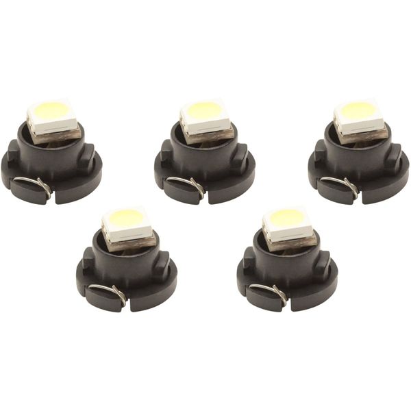T4 X 7 High Brightness Diffused 3 Chip 5050 SMD LED Wedge Bulb , whites