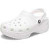 Crocs Damen Classic Platform W Clogs, Weiß, 36/37 EU