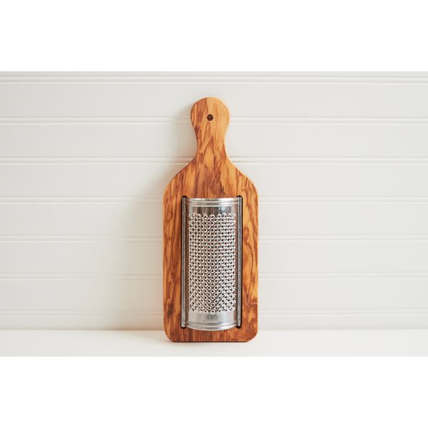 Italian Olivewood Parmesan Cheese Grater - Flat