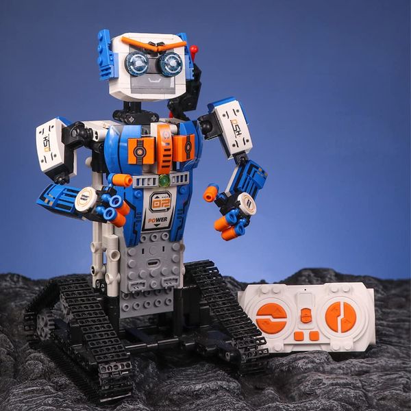 Ulanlan Remote Control Robot Building Kit for Kids 10-14, RC Robot Science Kits STEM Project Building Blocks Robot 447 Pieces