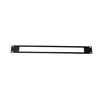 Maincore 1U 19'' inch Brush Blanking Plate/Panel Cable Management for Data Cabinet Network Rack Mount (U1, Black White)