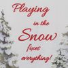 Decorative Dishtowel by Park Designs - Playing in the Snow Fixes Everything