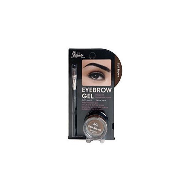 2nd Love Eyebrow Gel Waterproof Smudge-proof Brow NEW w/ Brush (01 Soft Brown)