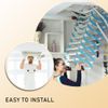 VOVCIG 2 PCS Ladder Pull Down System Kit, Attic Pull Down Hook, Telescopic Extension Pole, Extension Length 15-60 Inches