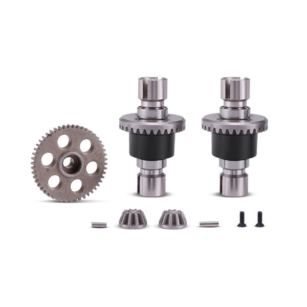 HAIBOXING 1/12th RC Car Spare Parts Sintered Steel Spur Gear & Drive Pinions & Steel Machine Diff. Complete w/Metal Cups Apply to 903A(90203 & 90202)