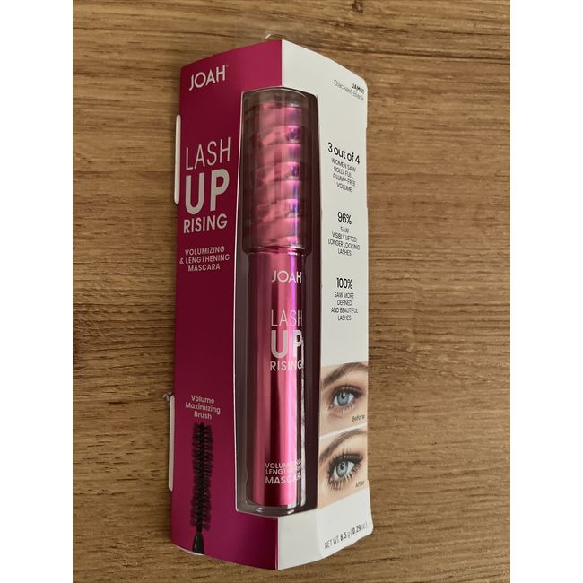 Lash UPrising Mascara Waterproof Volumizing & Lengthening Blackest Black NEW