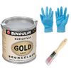 E-Com24 125 ml Gold Paint Weatherproof & Colour Stable with Brush for Application (125 ml)