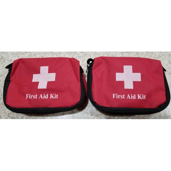 Emergency Medical Travel First Aid Kit Bag Home Small Survival BOB ( 2 bags)