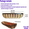 Lalagreen Deck Railing Planter Box - 2 Pack, 36 Inch Large Wall Planters for Out