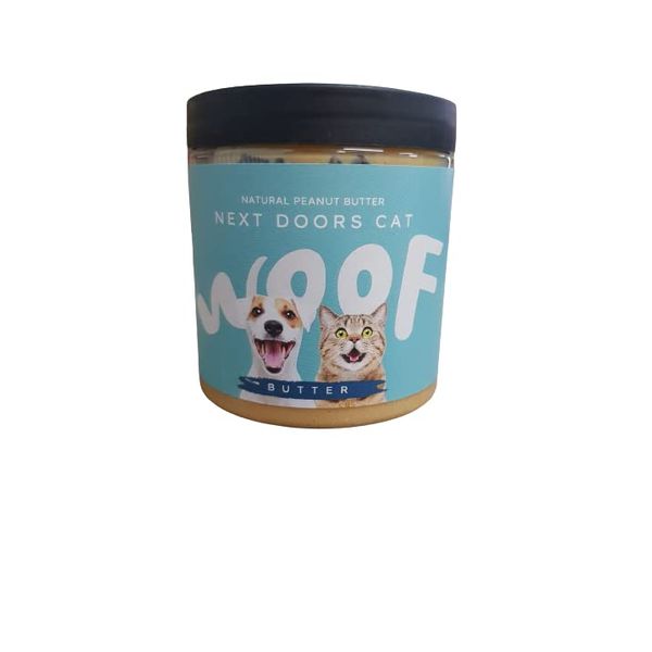 Woof Butter Natural peanut Butter for dogs, Next Doors Cat Flavour