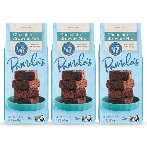 Pamela's Products Irresistible Chocolate Brownie Mix 16 oz (Pack of 3)