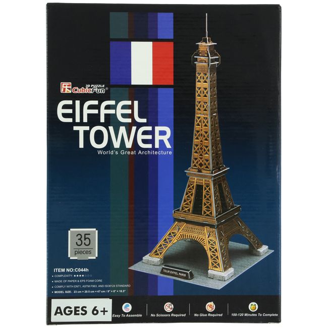 3D three-dimensional puzzle Eiffel Tower