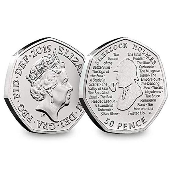 Change Checker 2019 UK Sherlock Holmes CERTIFIED BU 50p