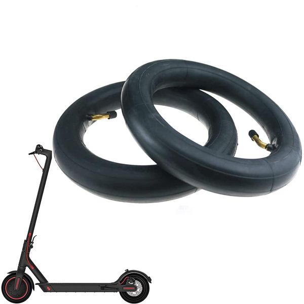 Tmom 2 Pcs 8.5inch (8 1/2 x2) Inner Tubes, Anti-slip Double Thickness Replacement Tube w/ 2 Tyre Stick for Xiaomi M365/Pro, Mijia Scooter, Electric Scooter 8.5" Universal Inflatable Front/Rear Tires