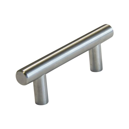 RCH Hardware HD-SS002-64 Solid Stainless Steel Modern Cabinet Drawer Handle Pull, 2 1/2 Inch, Brushed Stainless Steel (2 Pack)