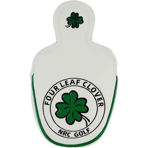 Golf Headcover Putter Cover Magnetic Mallet for Odyssey 2 Ball Tailor Made Spider Putter Clover White Black