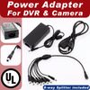 DC 12V 5A Power Supply Adapter +8 Split Power Cable for QSee UL EMI