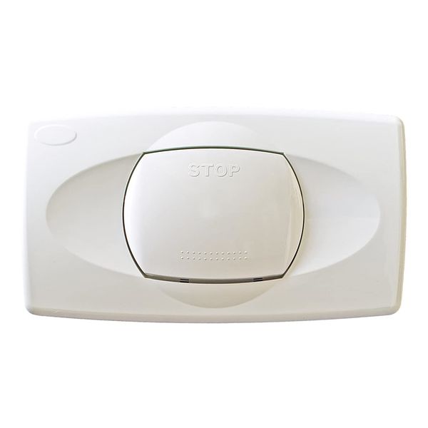 LIV Push Plate for Isosan Flush-Mounted Cistern with 1 Flush (Start/Stop), White