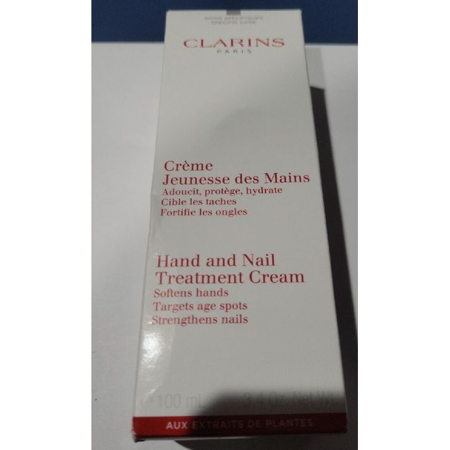 Clarins Hand and Nail Treatment Cream 3.4oz/100mL NEW IN BOX