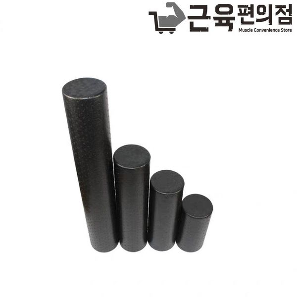 Muscle Convenience Store Yoga Pilates Health Foam Roller Neck Back Waist Calf Fascia Relaxation Exercise 30 45 60 90 cm, EPP Black