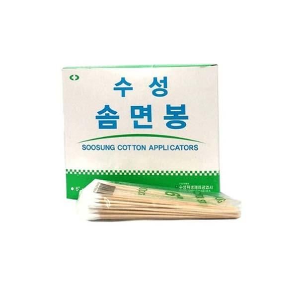 Water-based cotton swab (6 inches) medical long cotton swab 100PCS