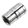 sourcing map 1/2-Inch Drive 16mm 6-Point Shallow Socket, Metric, Cr-V