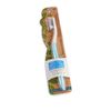 EcoFam Earth Friendly Compostable Adult Manual Toothbrushes - Silver Infused Soft Bristle Toothbrush (4 Pack)