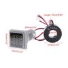 Tiardey LED Display Voltmeter 22mm Square Dual Display Panel Voltmeter Ammeter 60-500V Meter Indicator Voltage Tester (White)