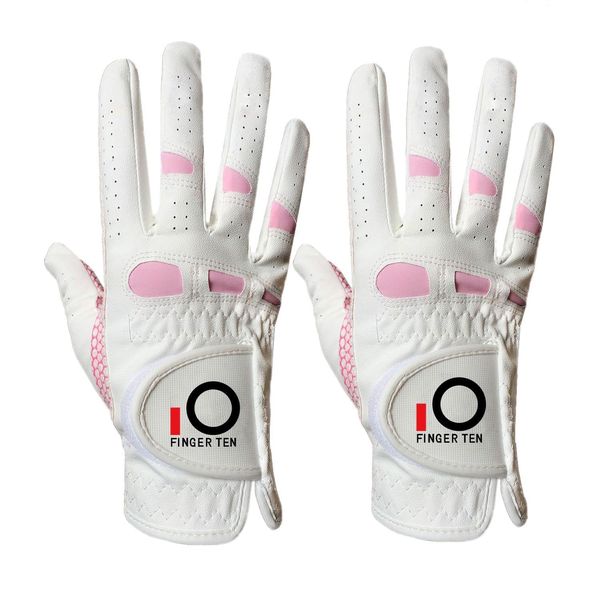 Golf Glove Womens Left or Right Hand Grip Weathersof Value 2 Piece Set Fits Medium Medium Large Pro (19, Right)