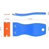 2 Pcs Plastic Razor Blade Scraper and 12 Pcs Blades, Remove Label Decal Tool,For