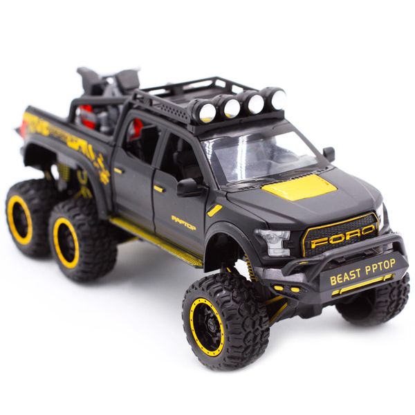 Qcar Pickup Truck Vehicles Toys, Diecast Metal Model Car Toys, Toy Trucks for Kids